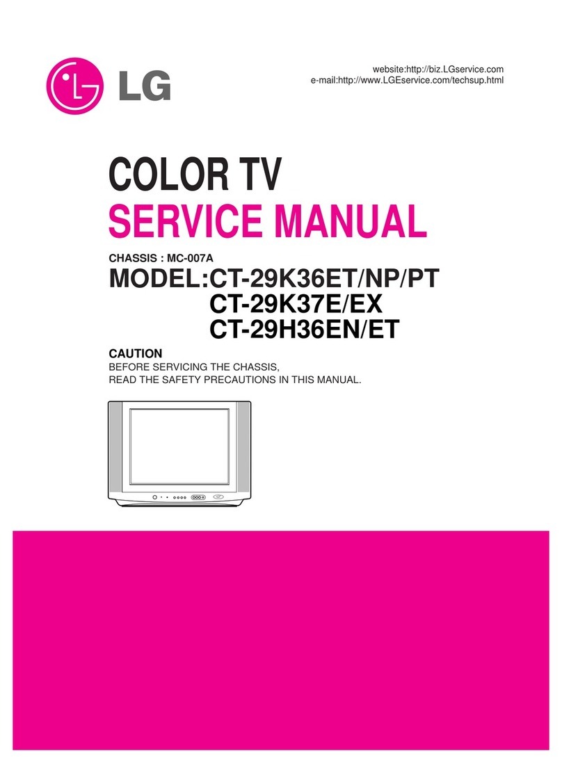 LG CT-29K36ET User manual