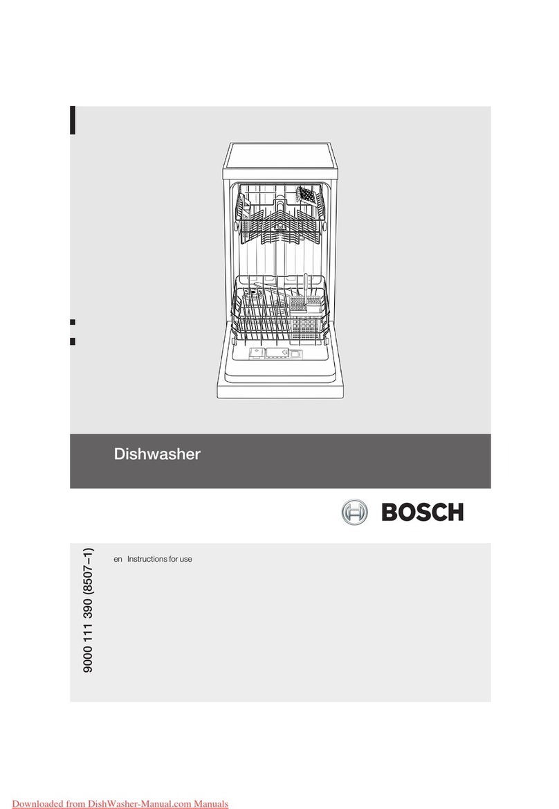 Bosch DISHWASHER User manual Bosch DISHWASHER User manual