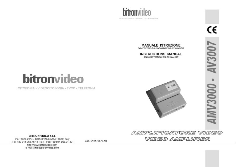 Bitron Video AMV3000 instruction manual