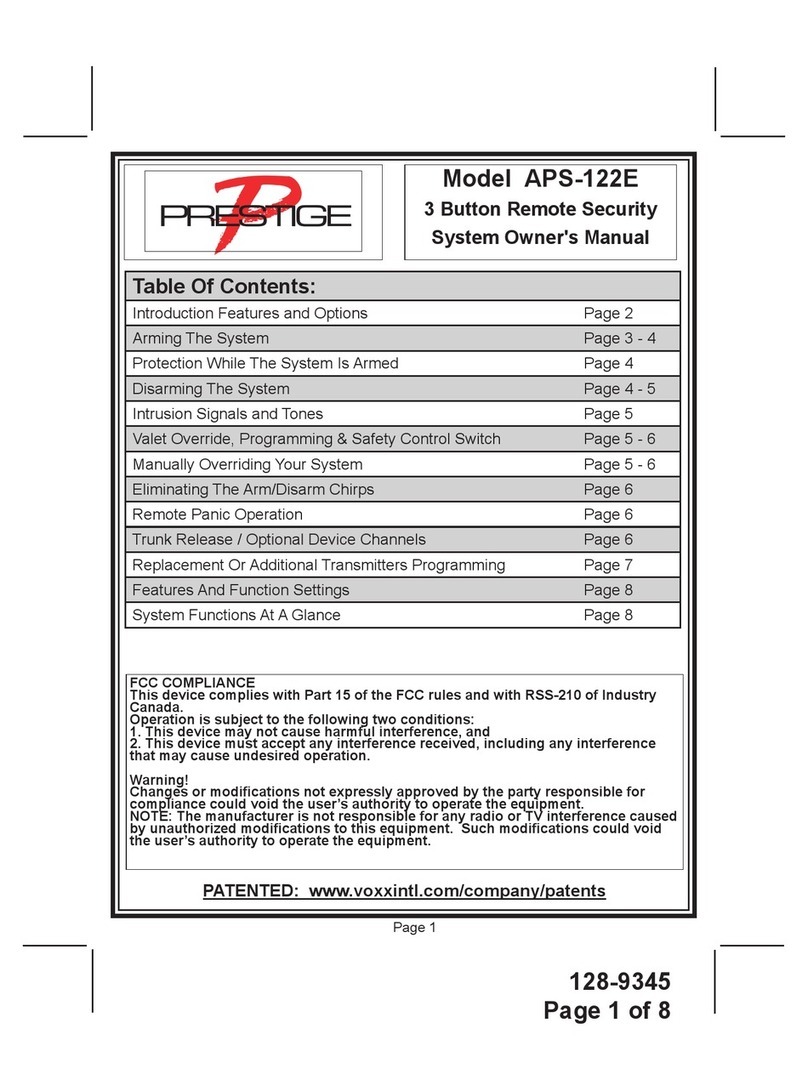 Prestige APS-122E User manual
