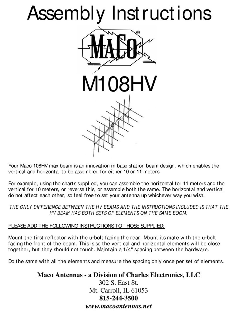 Maco Antennas M108HV User manual