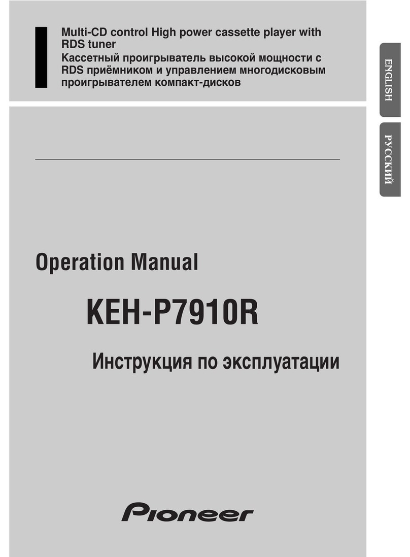 Pioneer KEH-P7910R EE Operation manual