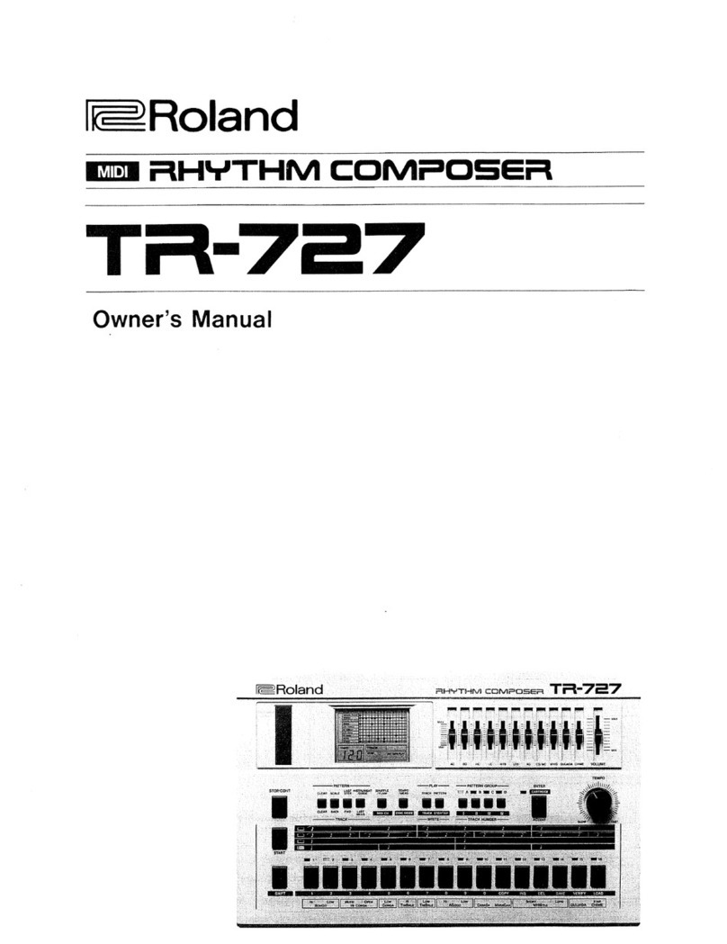 Roland TM-727 User manual