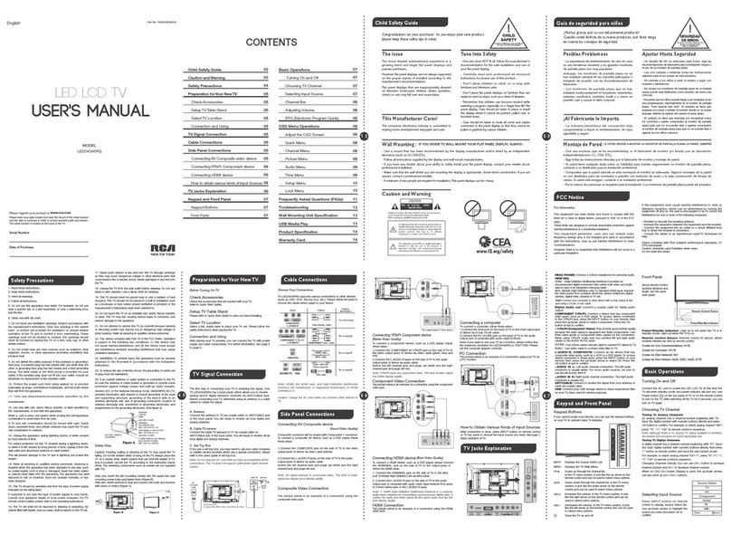 RCA LED24G45RQ user manual