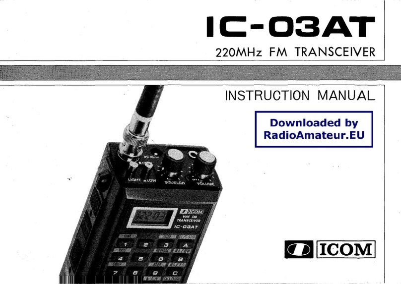 Icom IC-03AT User manual