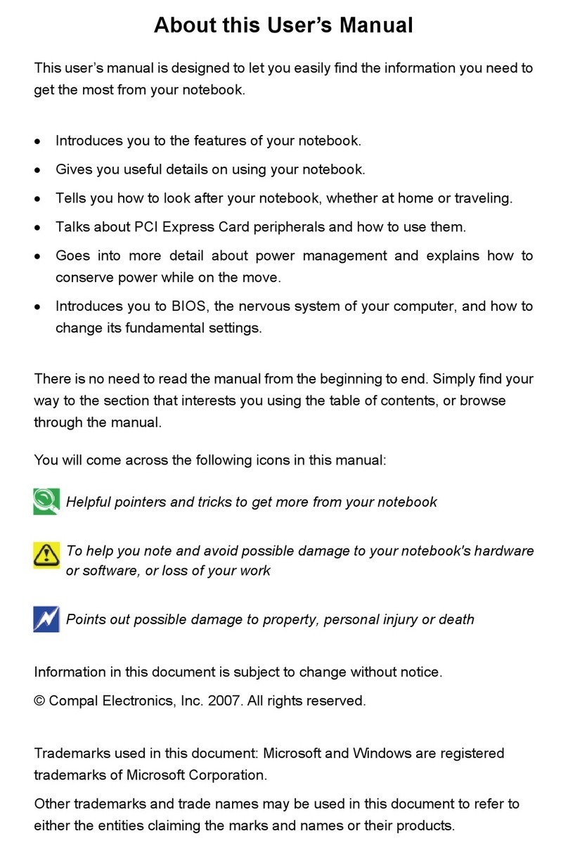 Compal Notebook user manual