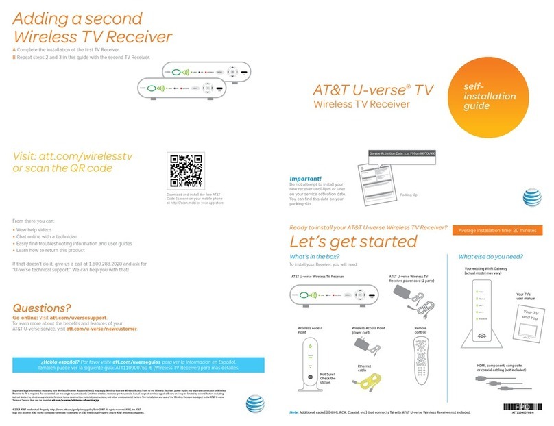 AT&T U-verse TV Self-installation guide