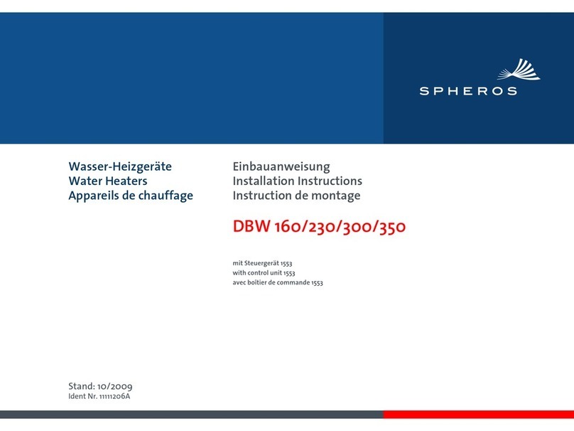 Spheros DBW 300 installation instructions Spheros DBW 300 installation instructions