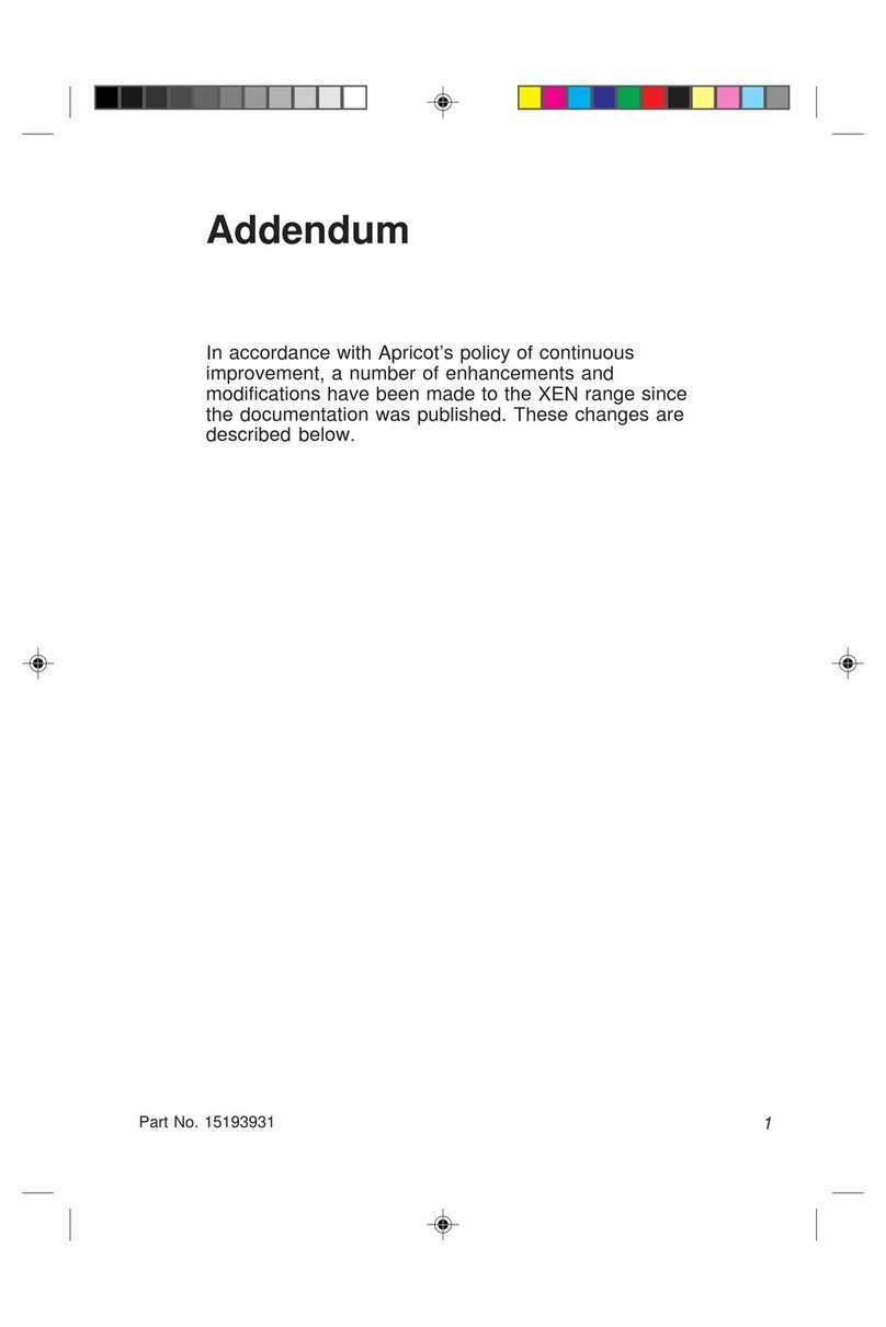 Apricot XEN Series Installation and operating instructions