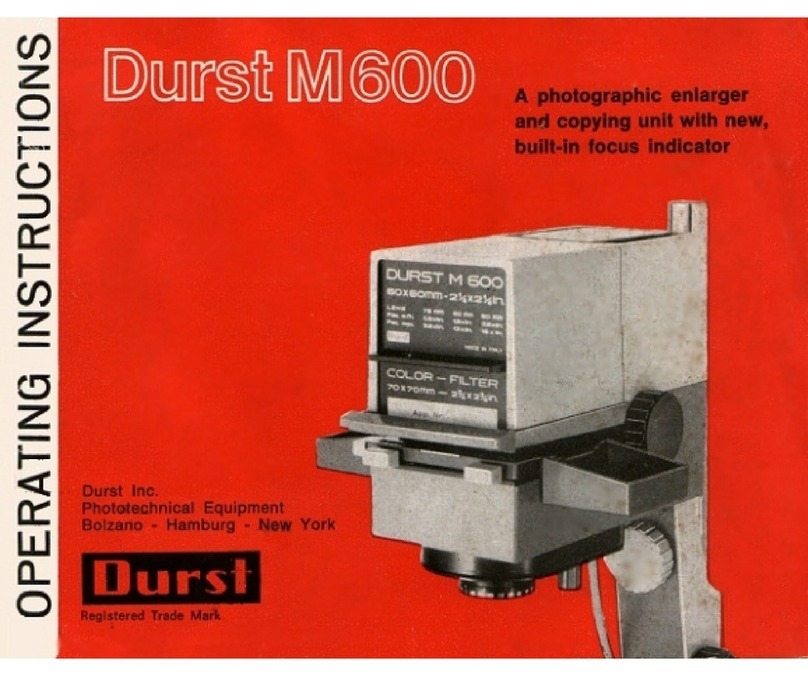 Durst M600 operating instructions