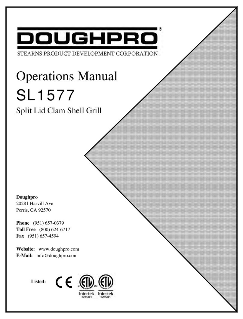 Doughpro SL1577 Operation manual