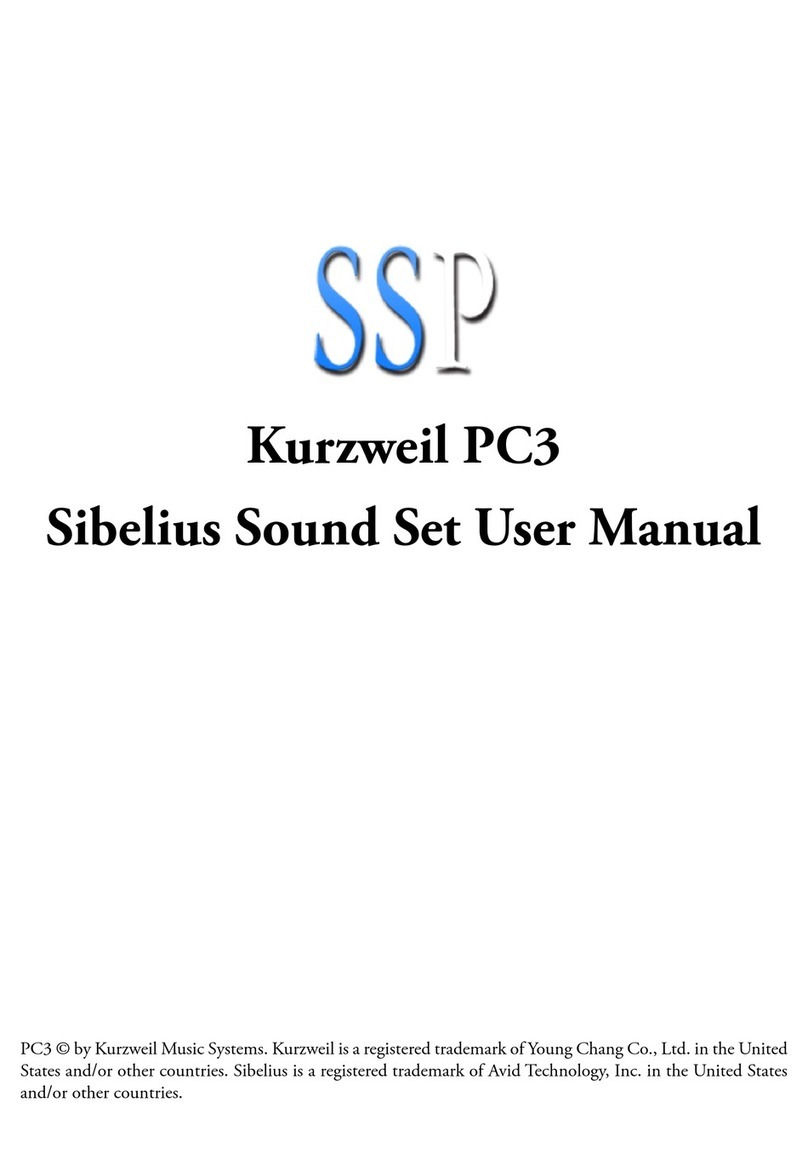SSP Kurzweil PC3 User manual