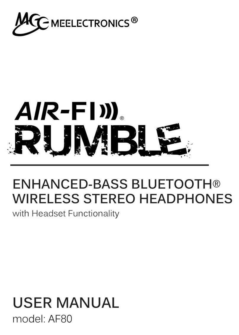 Meelectronics Air-fi rumble AF80 User manual Meelectronics Air-fi rumble AF80 User manual