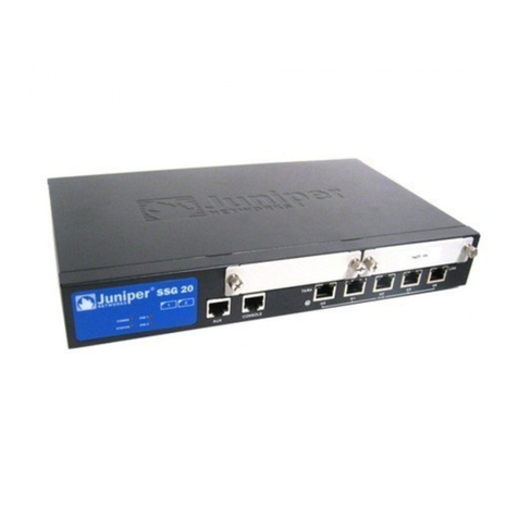 Juniper SSG20 User manual