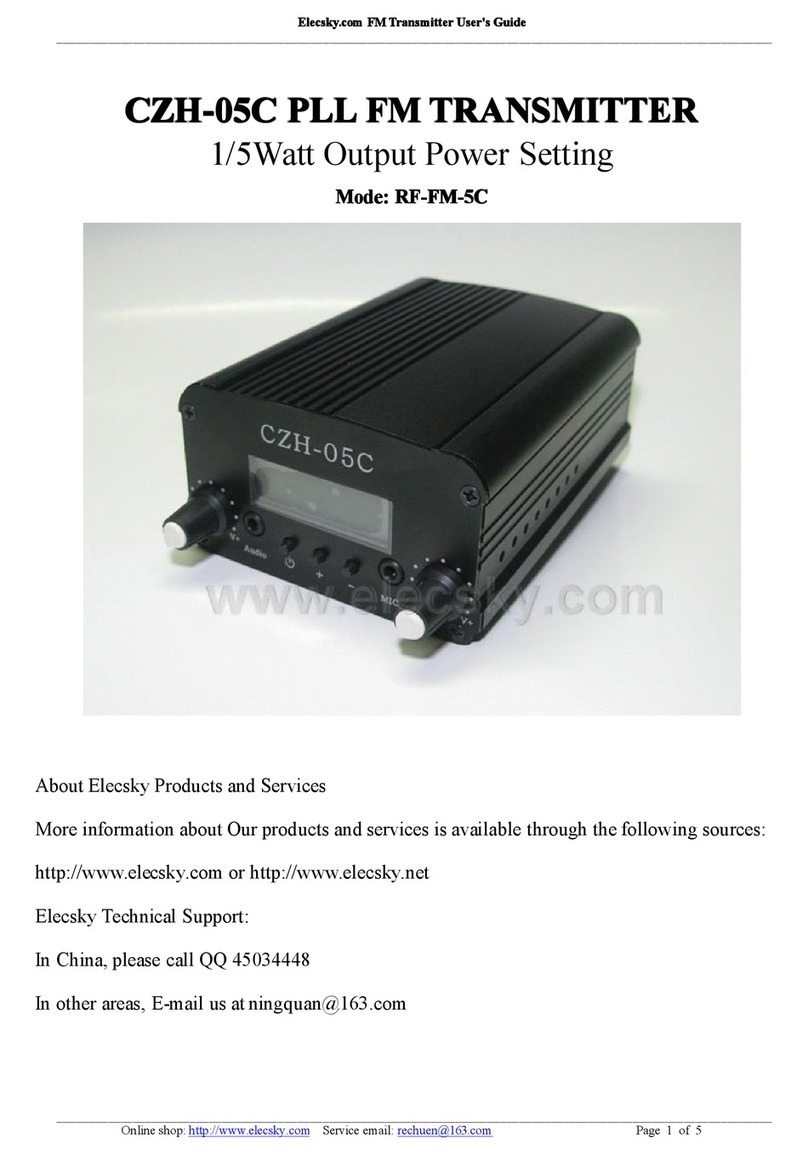 Elecsky RF-FM-5C manual