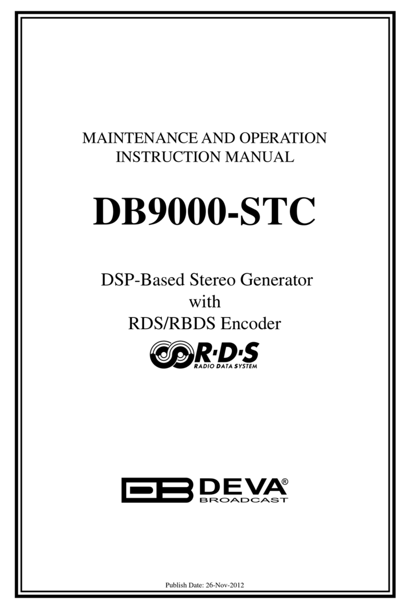 DEVA Broadcast DB9000-STC instruction manual