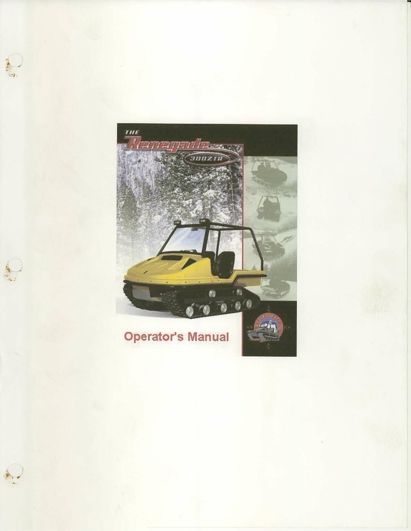 Renegade 3OO ZTR Operator's manual