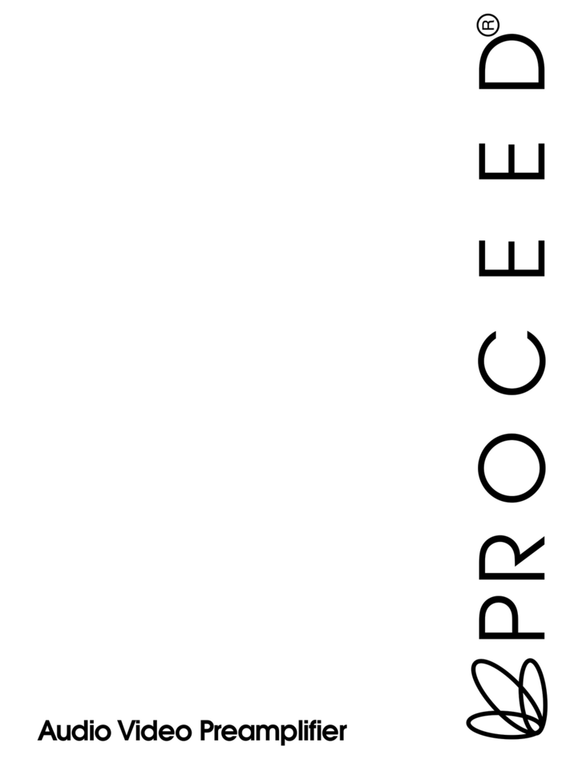 Pro ceed Audio Video Preamplifier manual