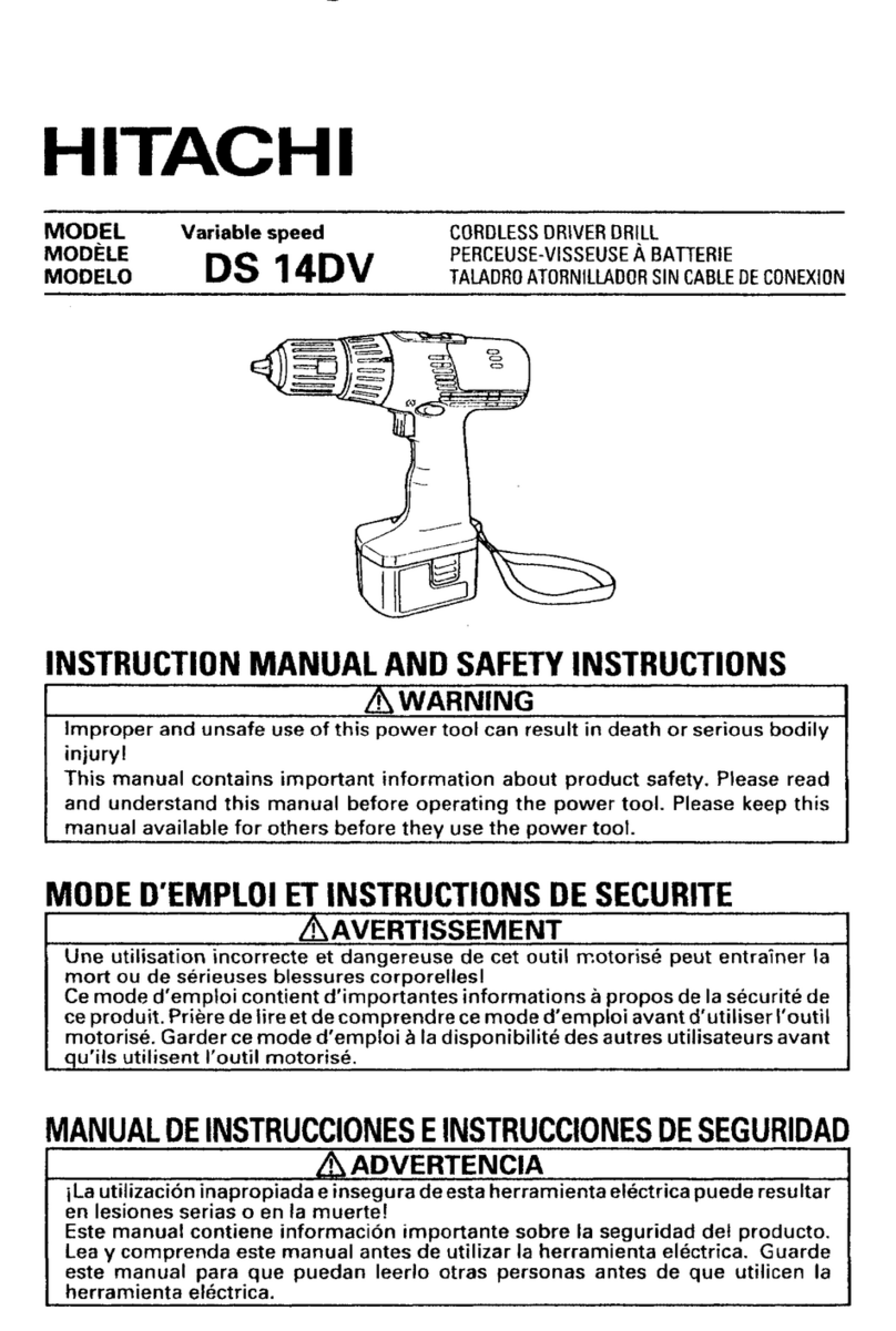 Hitachi DS 14DV Instruction Manual