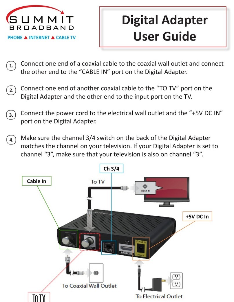 Summit Broadband Digital Adapter user guide