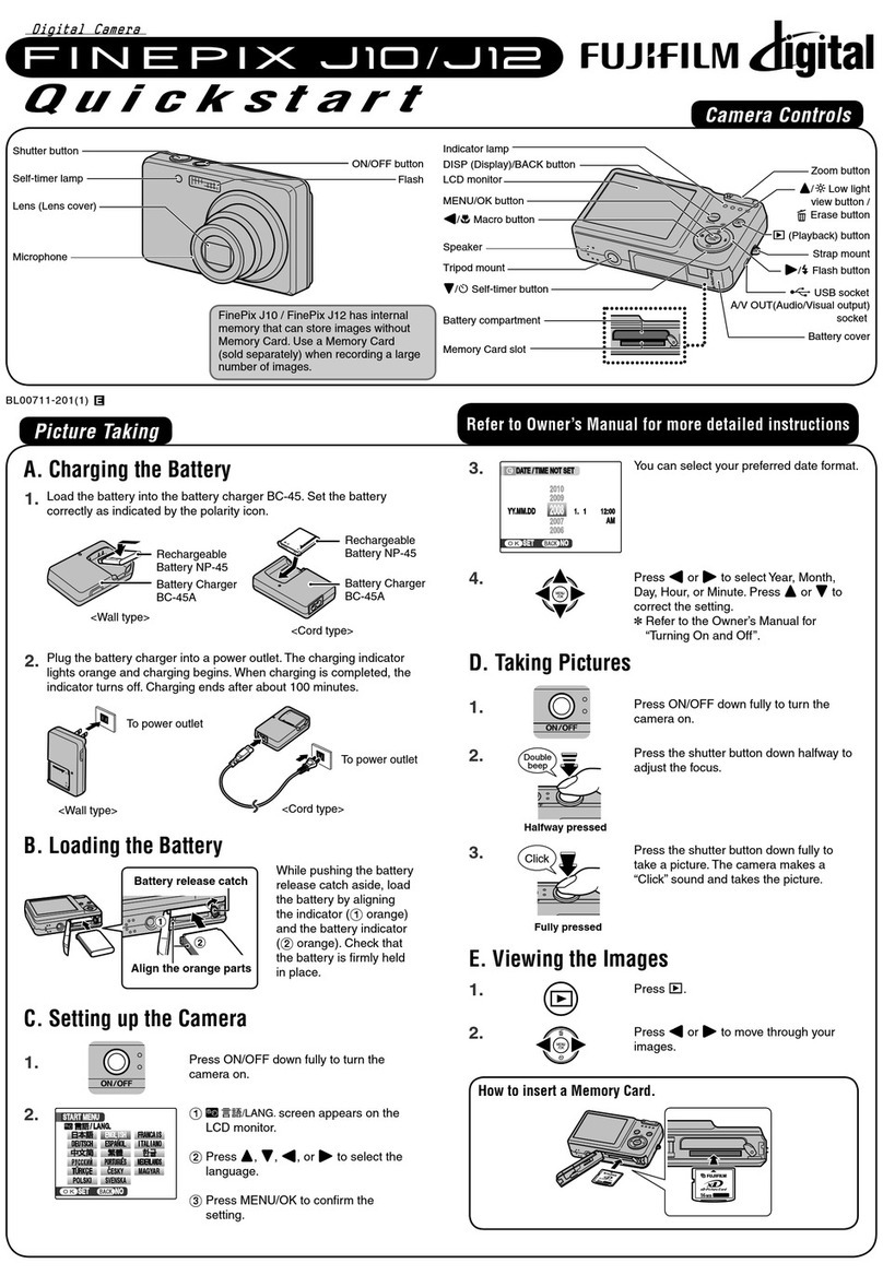 FujiFilm FinePix J10 quick start guide