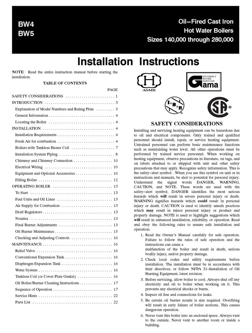 Bryant BW4 User manual