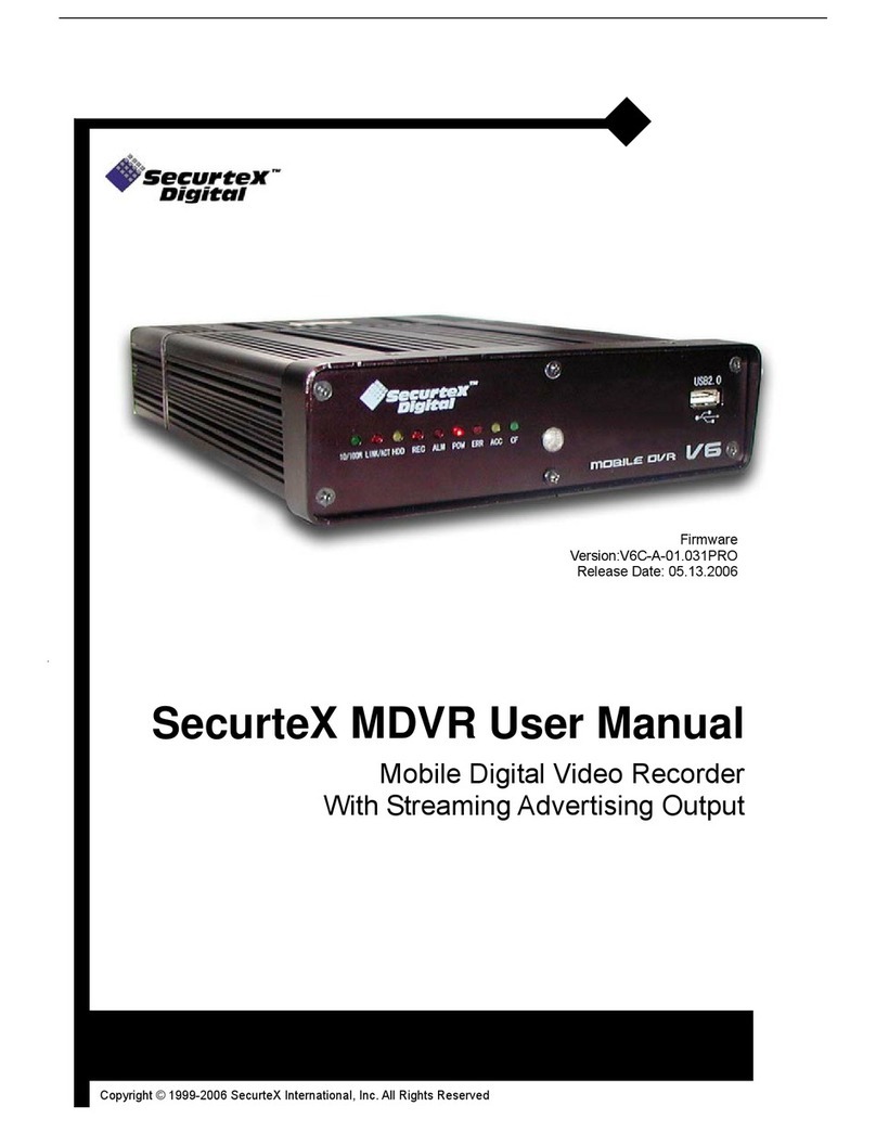 SecurteX MDVR V6 user manual