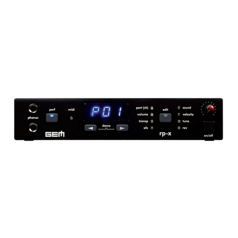 Generalmusic rp-x owner's manual