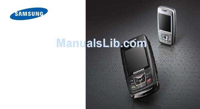 Samsung SGH-E250 User manual