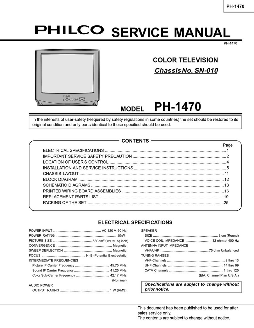Philco PH-1470 User manual Philco PH-1470 User manual