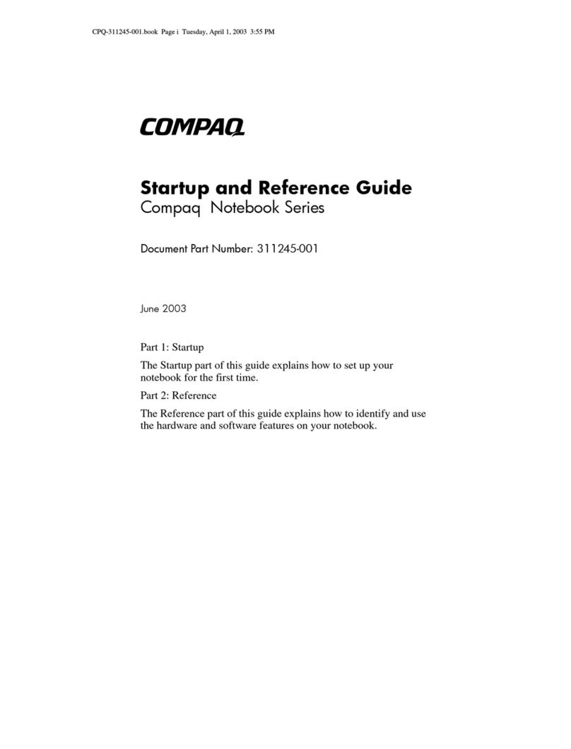 HP Compaq Notebook series User guide