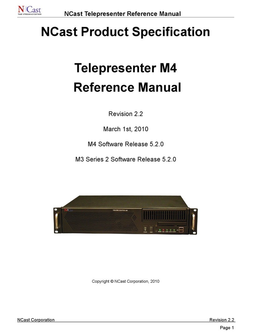 NCast Telepresenter M4 Reference manual