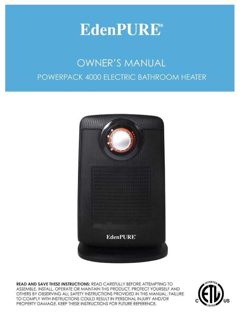EdenPURE PowerPack 4000 owner's manual