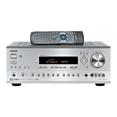 Onkyo TX-SR701 - THX Select Digital A/V Receiver Service manual