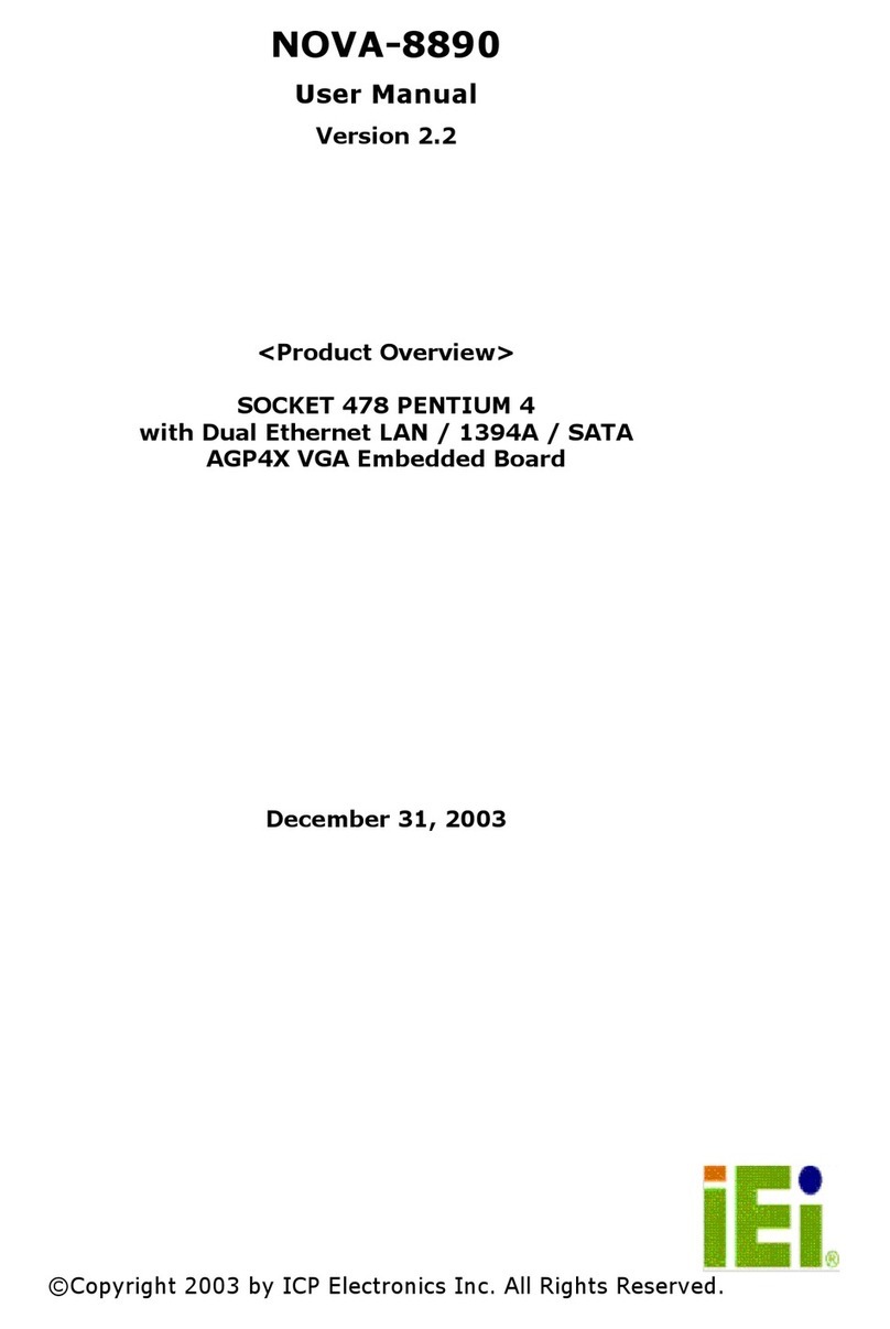 IEI Technology NOVA-8890 User manual