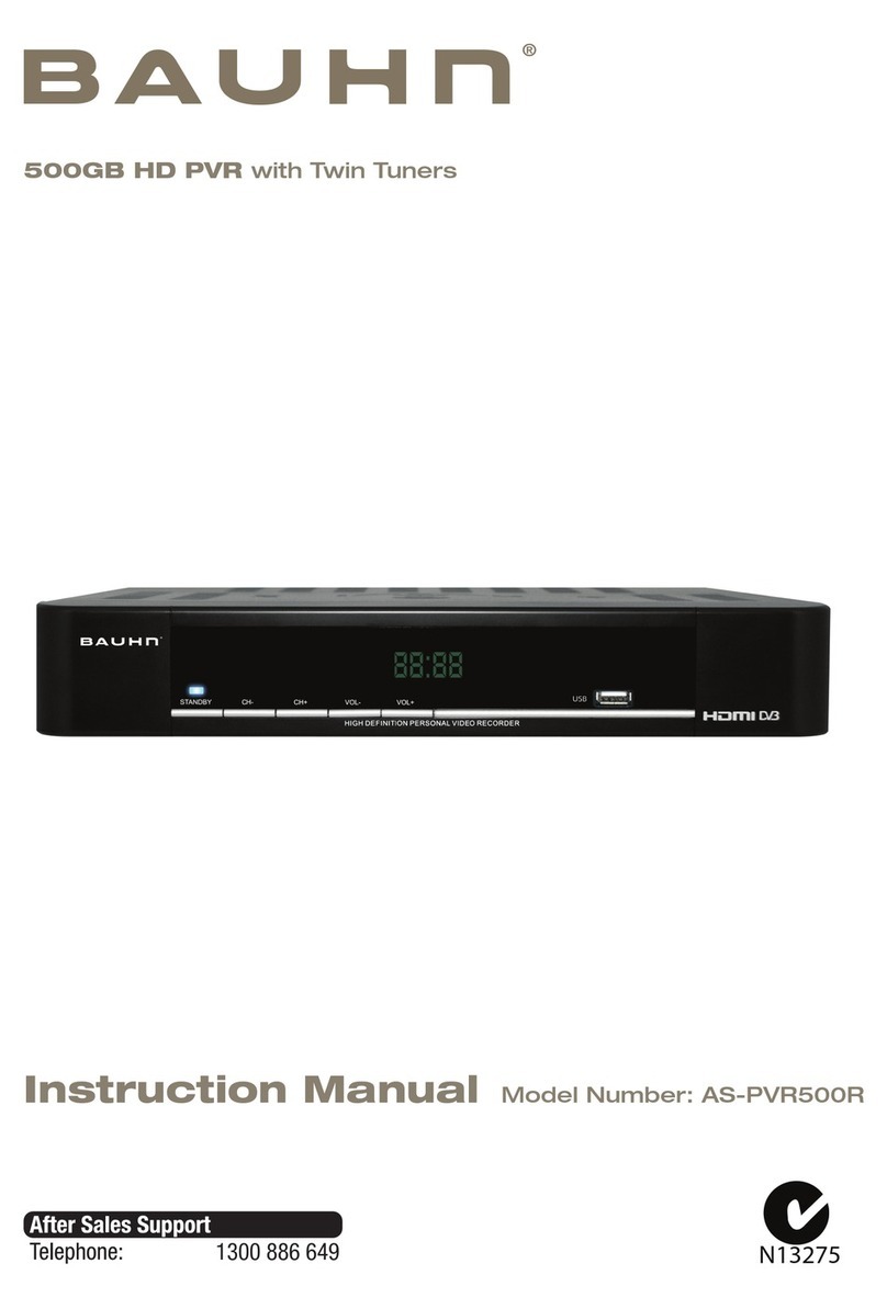Bauhn AS-PVR500R instruction manual