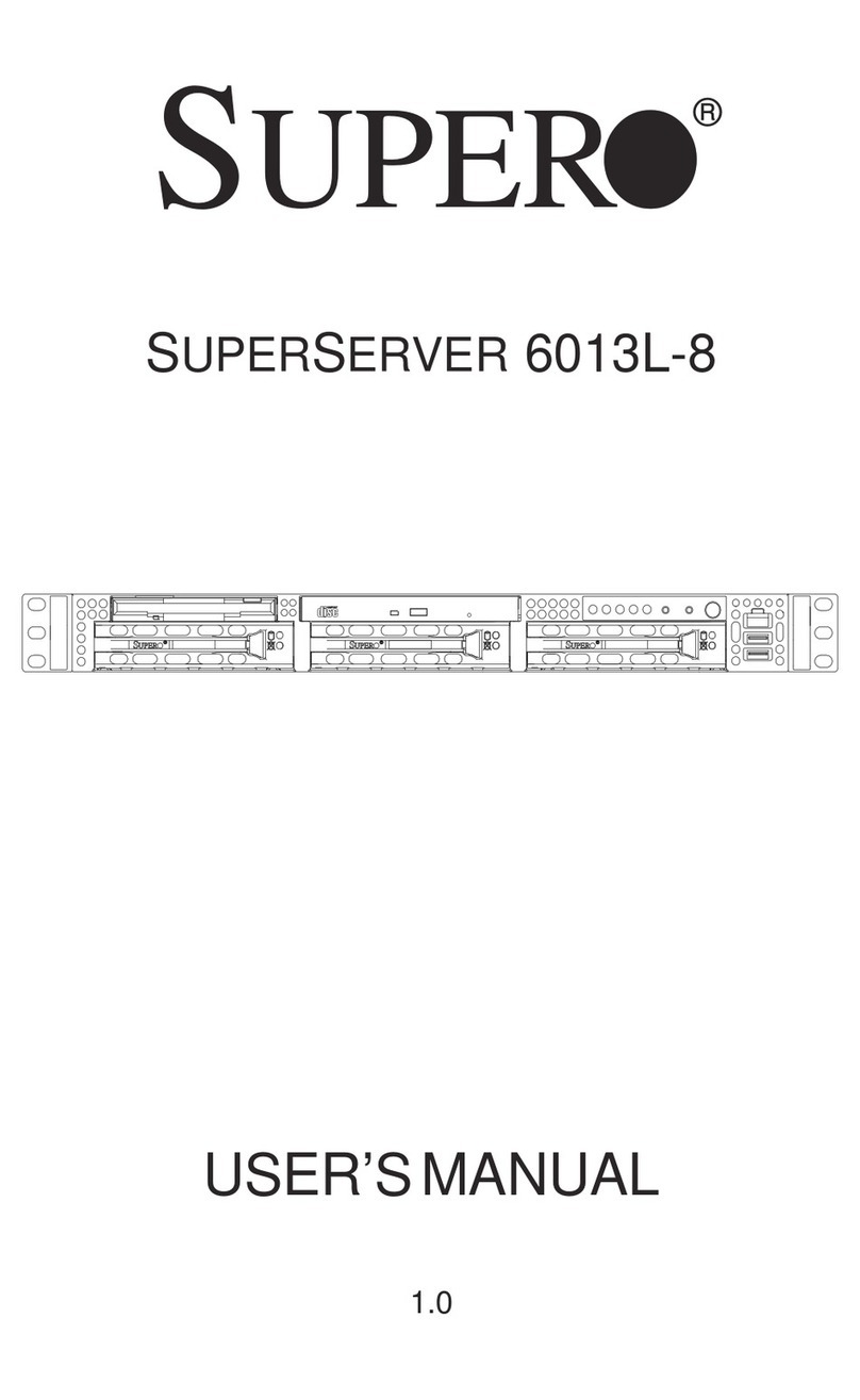 Supero SuperServer 6013L-8 User manual