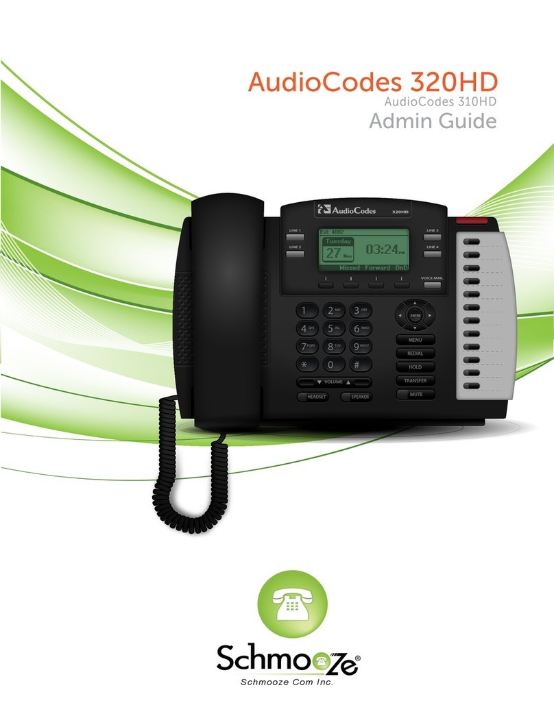 Schmooze AudioCodes 320HD Admin guide