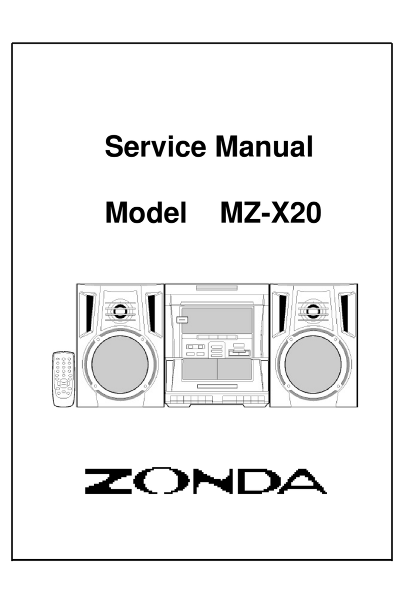 Zonda MZ-X20 Service manual