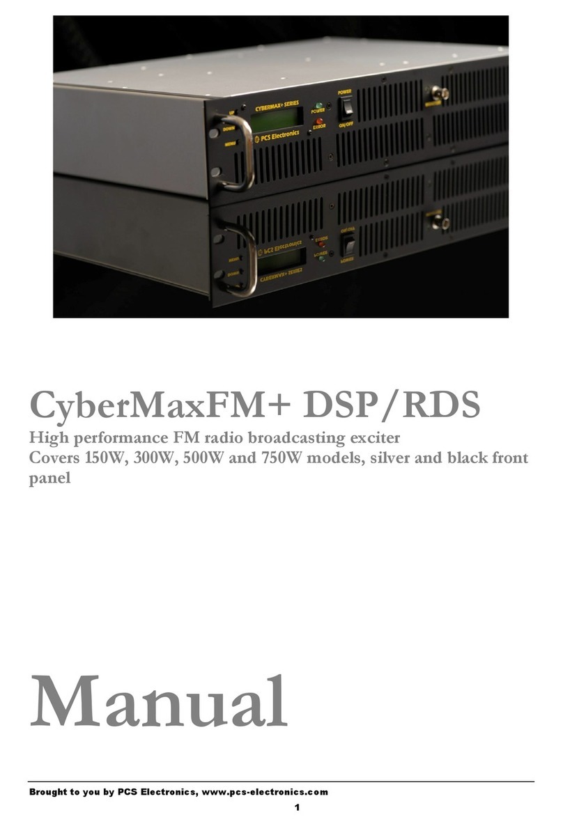 PCS Electronics CyberMaxFM+ DSP/RDS manual