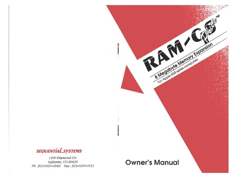 SequentialSystems RAM-GS Plus owner's manual