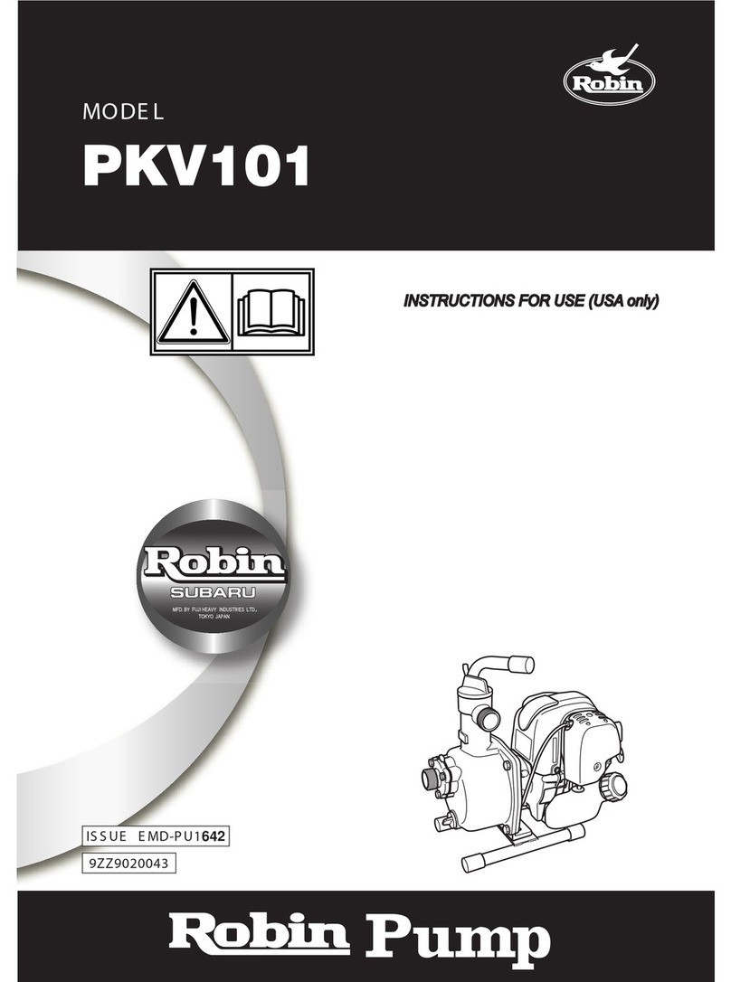 Robin PKV101 Instructions for use