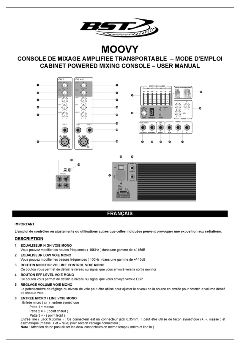 BST MOOVY User manual