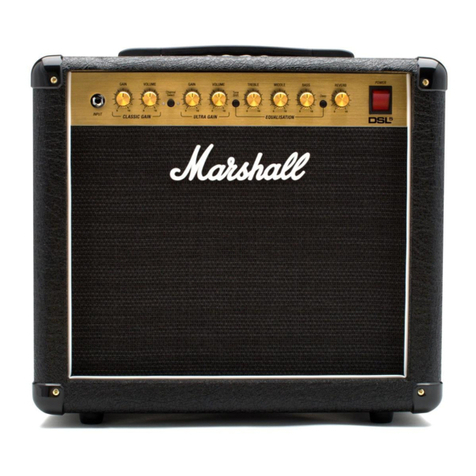 Marshall Amplification MG15FX Gold User manual