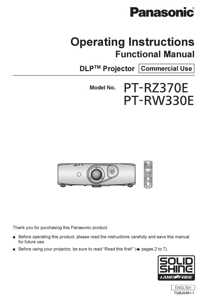 Panasonic PT-RZ370E operating instructions