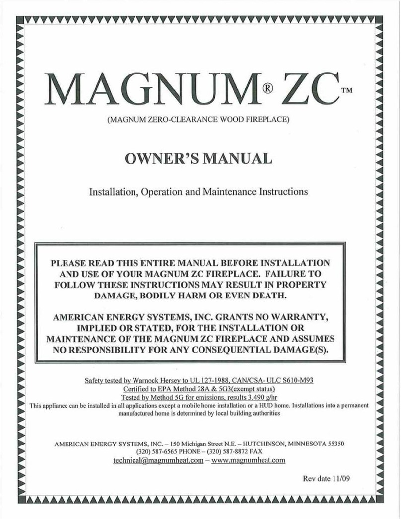 American Energy Systems MAGNUM ZC owner's manual