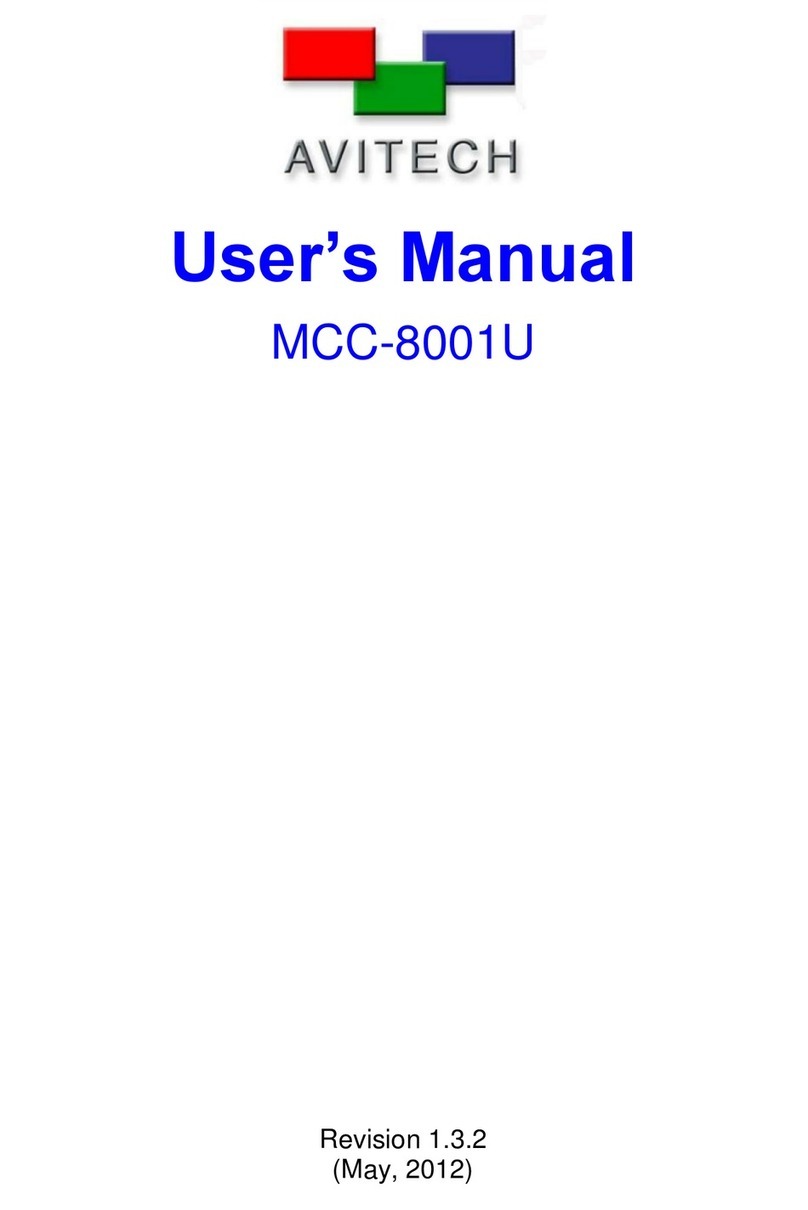 Avitech MCC-8001U user manual