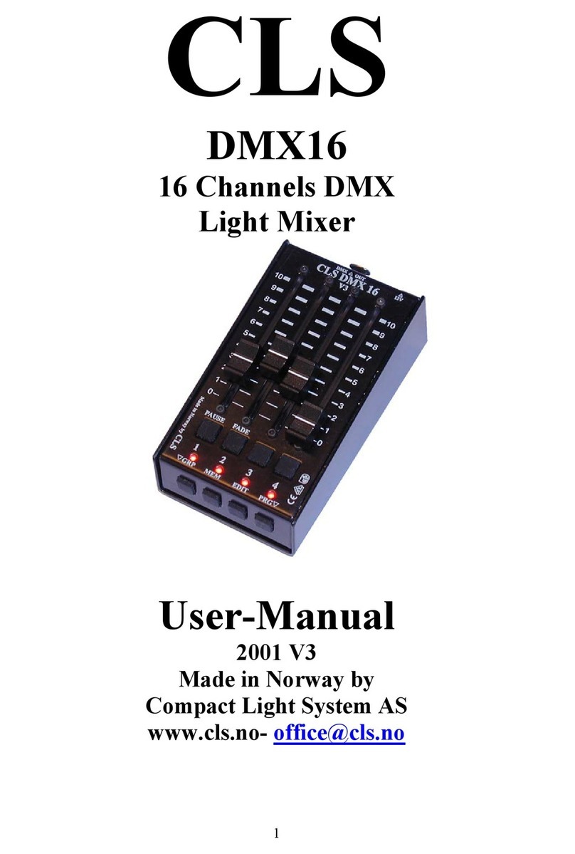 Compact Light System CLS DMX16 user manual