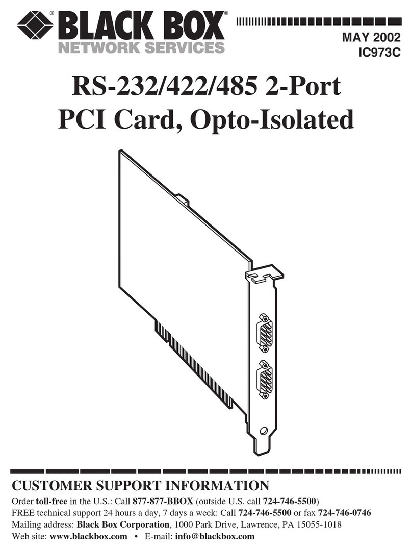 Black Box USB Director RS-232 User manual