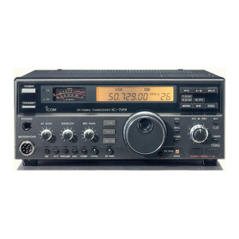 Icom IC-729 User manual